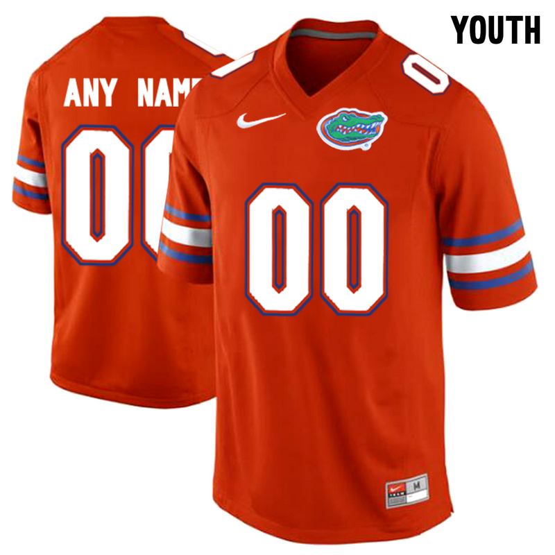 Youth Florida Gators Customized College Football Jersey Orange